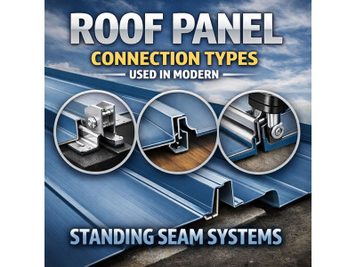Roof Panel Connection Types Used in Modern Standing Seam Systems