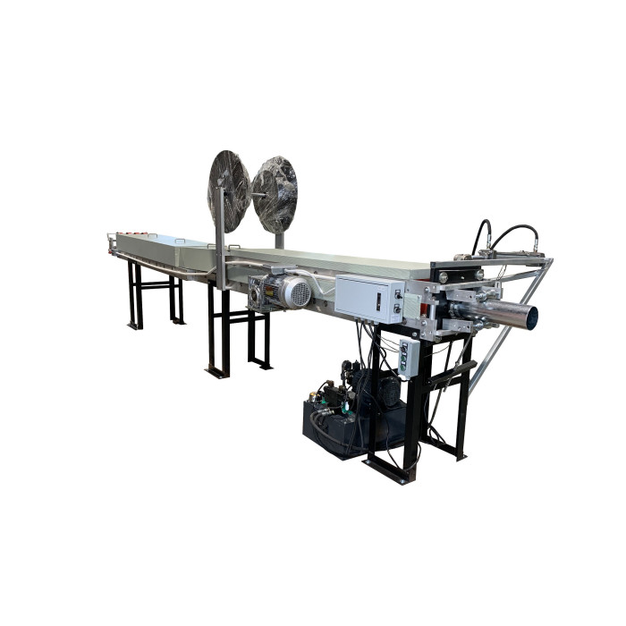 Industrial and portable Downspout Machine. Downspout production. Downspout manufacturing