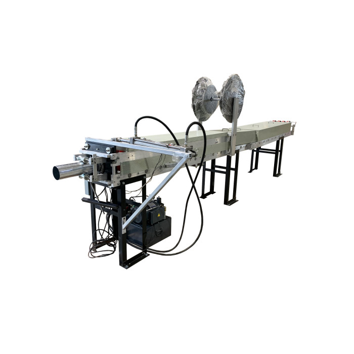 Industrial and portable Downspout Machine. Downspout production. Downspout manufacturing