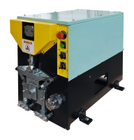 Electrical round and square downspout elbow machine